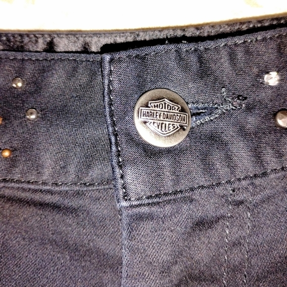 HARLEY DAVIDSON EMBELLISHED PANTS - Picture 2 of 12